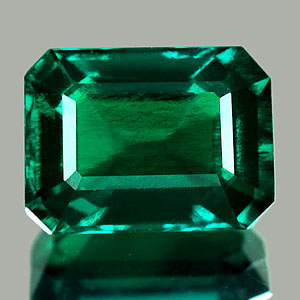 1.46 Ct. VVS Octagon Green Emerald Created Russia