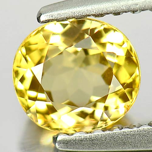 Good Color 0.79 Ct. Oval Natural Gem Yellow Tourmaline Unheated