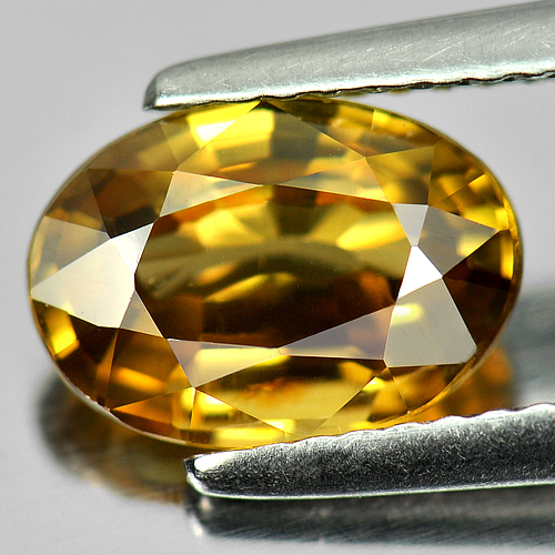 3.05 Ct. Oval Shape Natural Gemstone Yellow Color Zircon