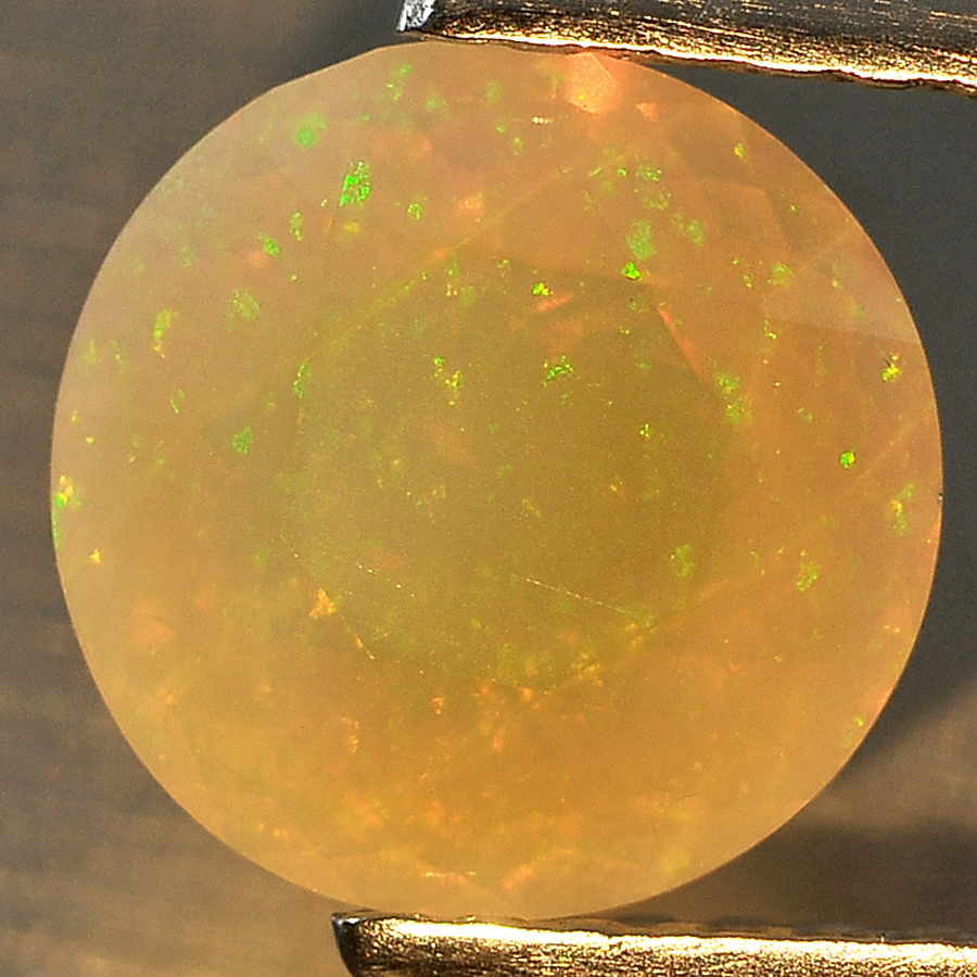 1.18 Ct. Round Shape Natural Multi Color Opal Sudan Gem