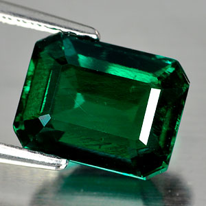 2.22 Ct. Alluring Octagon Cut Green Emerald Created Unheated