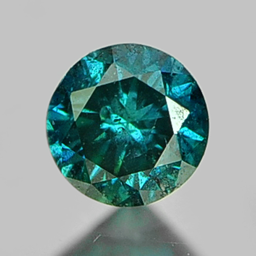 0.08 Ct 2.8Mm Round Natural Greenish Blue Loose Diamond