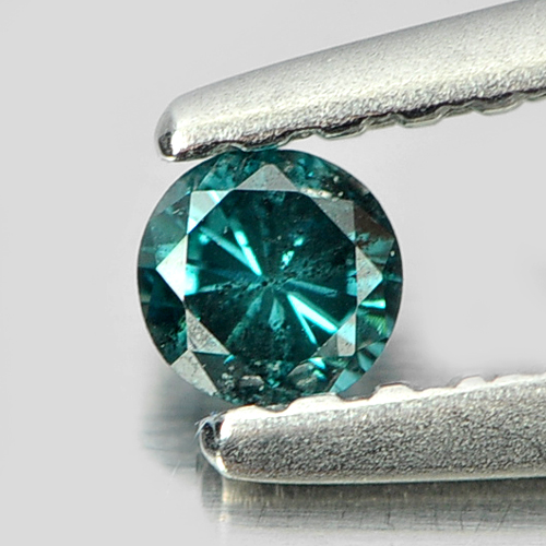 0.09 Ct 2.7 Mm Brilliant Cut Natural Blue Loose Diamond