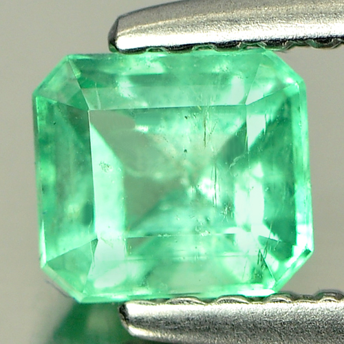 0.49 Ct. Stunning Natural Gem Green Emerald Octagon Shape Unheated