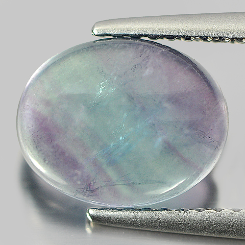 3.18 Ct. Natural Gem Oval Cab Nice Color Fluorite From Brazil