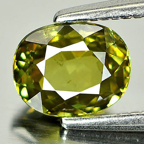 1.06 Ct. Oval Shape Natural Gemstone Yellowish Green Demantoid Garnet