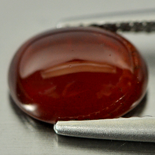 2.33 Ct. Charming Natural Gem Red Orange Hessonite Garnet Oval Cabochon