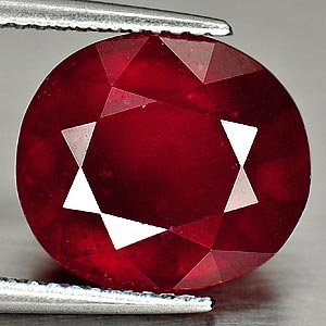 7.95 Ct. Oval Shape Natural Gem Red Ruby From Madagascar
