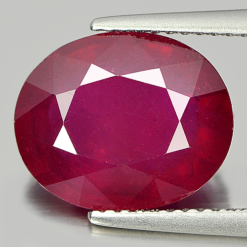 6.23 Ct. Oval Shape Natural Gemstone Purplish Red Ruby From Mozambique