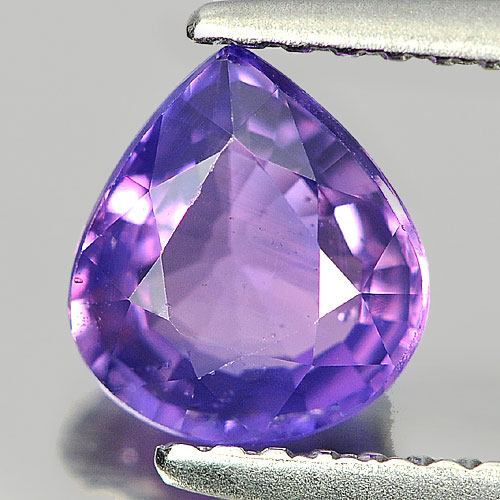 Certified Unheated 1.26 Ct. Pear Shape Purple Sapphire