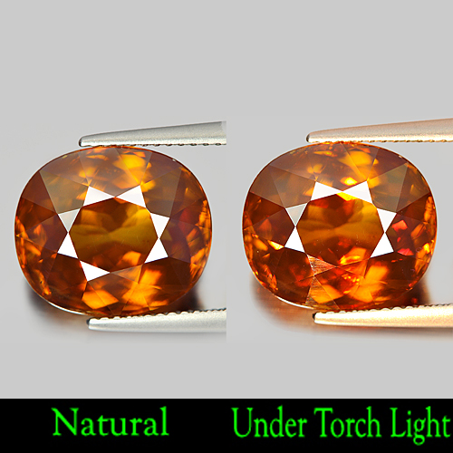 9.83 Ct.Oval Shape Natural Gem Multi Color Titanium Sphene With Rainbow Spark
