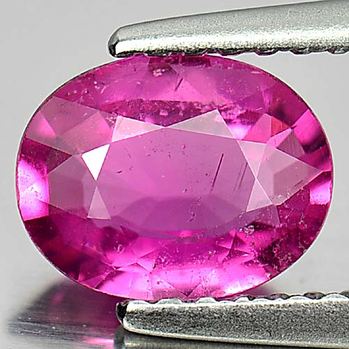 0.87 Ct. Oval Shape Natural Purplish Pink Rubellite Gemstone