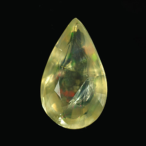 1.27 Ct. Pear Natural Multi Color Opal Sudan Unheated