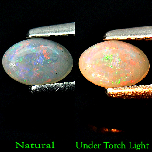 0.29 Ct. Oval Cabochon Natural Multi-Color Play Of Colour Opal